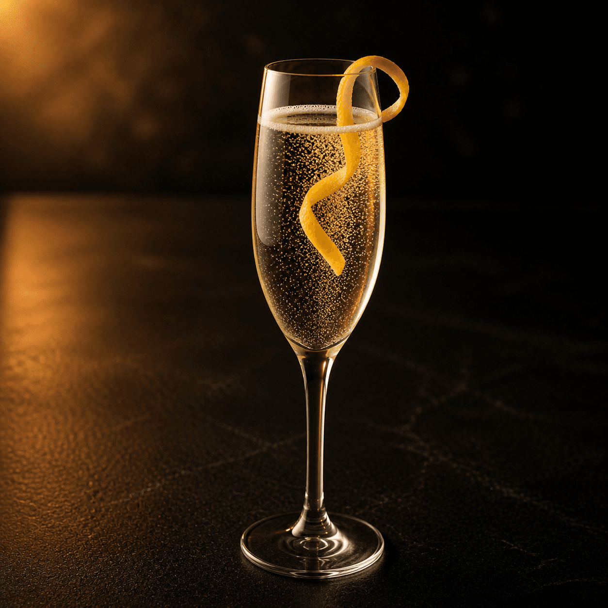 Champagne flute prepared for a desert wedding toast